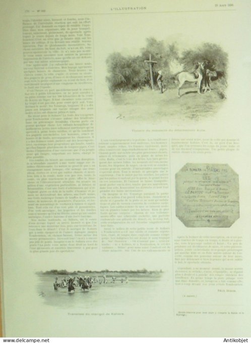 L'illustration 1896 n°2792 Mali Tombouctou Kabara Montpellier (34) explosion Militaires Alpins