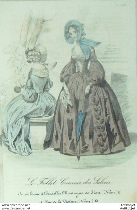 Gravure de mode Le Follet 1836 n°362