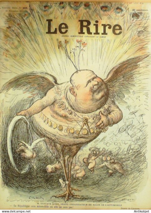 Le Rire 1906-12-22 # 203 Journal humoristique Ed.Originale Noel