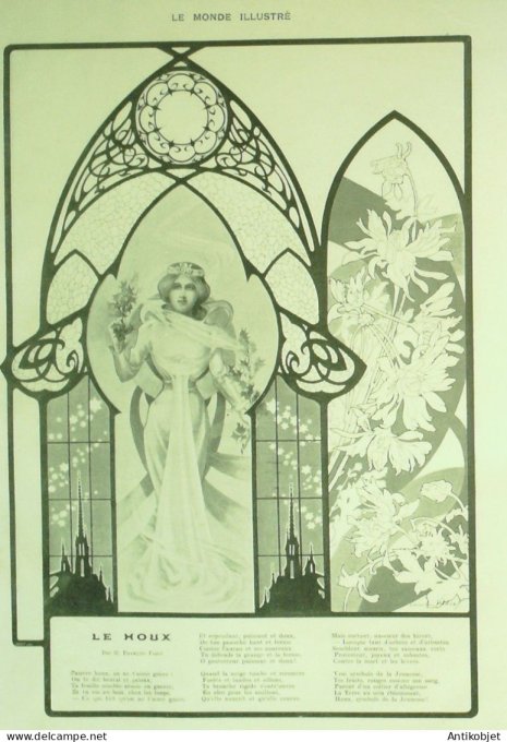 Le Monde illustré 1901 n°2333 Montmartre Noël