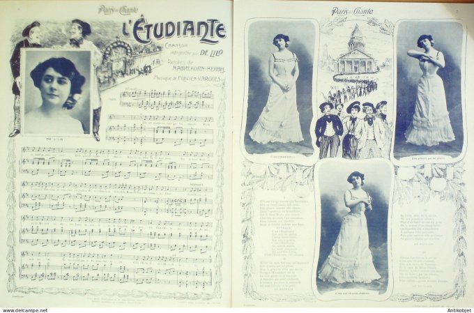 Paris qui chante 1903 n° 41 Pouget Yvain De Lilo Fursy Numa Blés