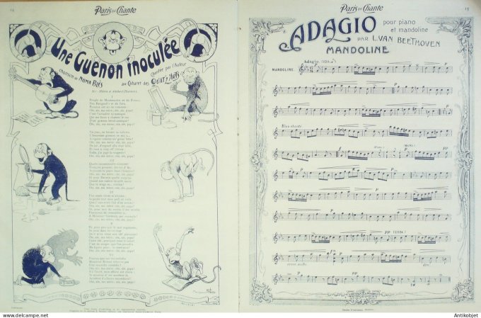 Paris qui chante 1903 n° 41 Pouget Yvain De Lilo Fursy Numa Blés