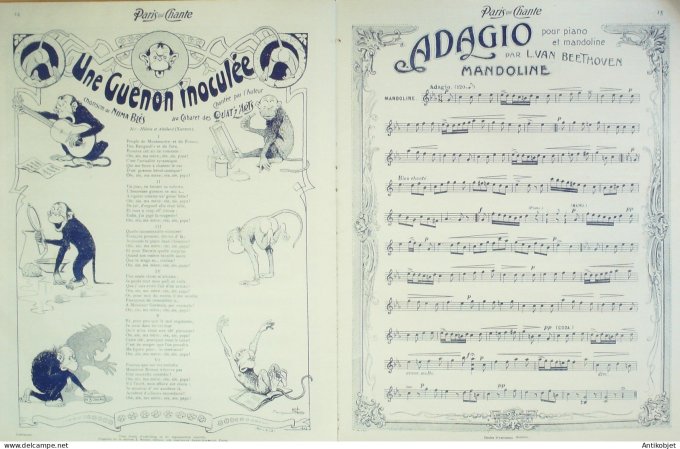 Paris qui chante 1903 #41 Pouget Yvain De Lilo Fursy Numa Blés
