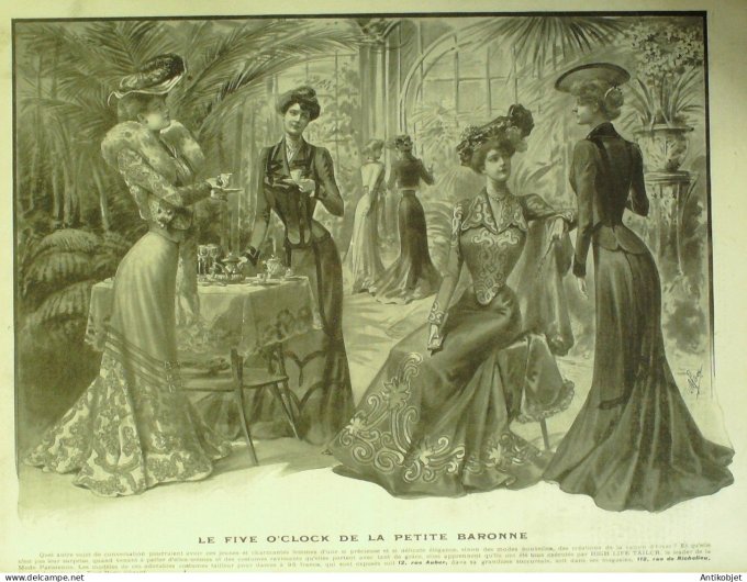 Le Monde illustré 1901 n°2333 Montmartre Noël