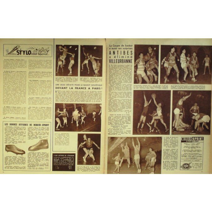 Miroir Sprint 1956 n° 507 27/02 BOZON BENEDETTO HERBILLON HUMEZ COLIN HECHT ANTIBES