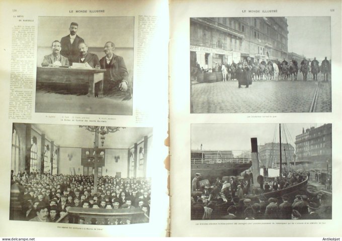 Le Monde illustré 1902 n°2384 Japon Nikko Chiuzenzi Marseille (13) Roubaix (59) Colmar (68) Madagasc