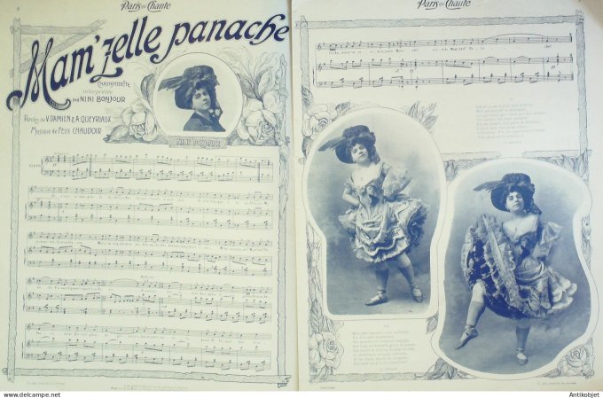 Paris qui chante 1904 #74 Nini Bonjour Dumoraize Xavier Privas Rosensteel