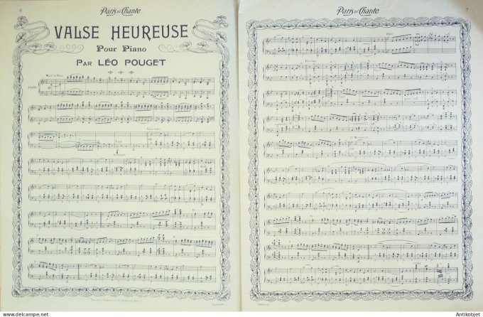Paris qui chante 1904 #74 Nini Bonjour Dumoraize Xavier Privas Rosensteel