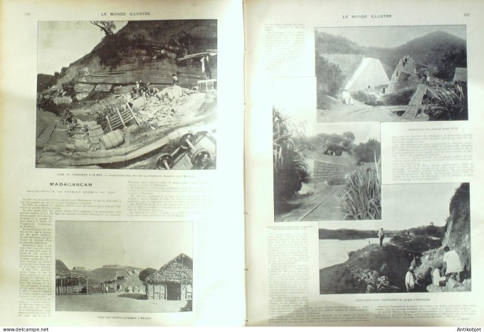 Le Monde illustré 1902 n°2384 Japon Nikko Chiuzenzi Marseille (13) Roubaix (59) Colmar (68) Madagasc