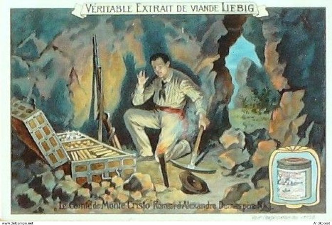 Chromo Liebig Sang  697 Le Comte de Monte-Cristo I (1902)