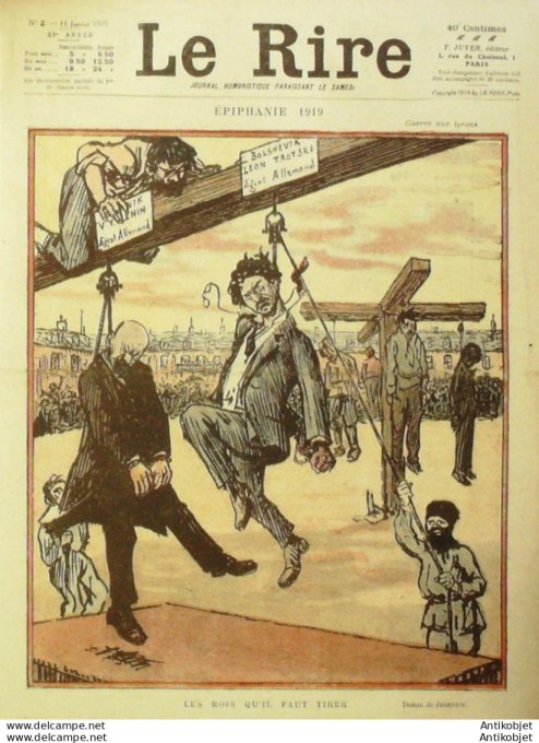 Le Rire 1919-01-11 #   2 Journal humoristique Ed.Originale Epihanie