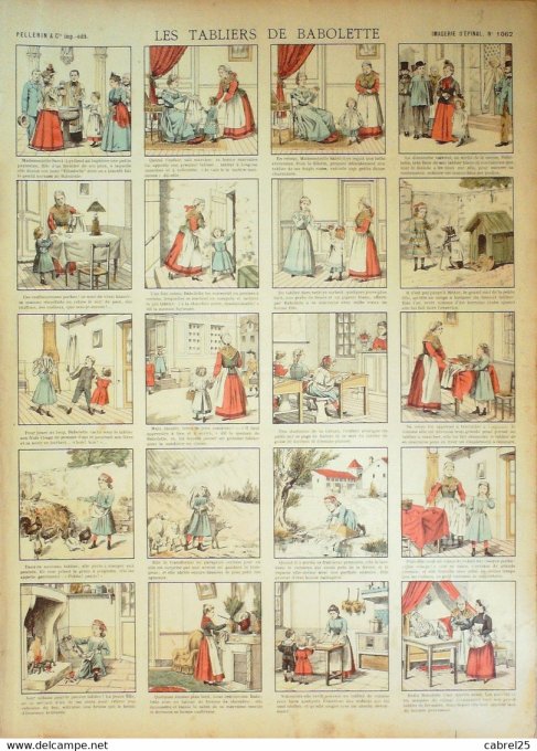 Les Tabliers  de Babolette (Pellerin d'epinal)