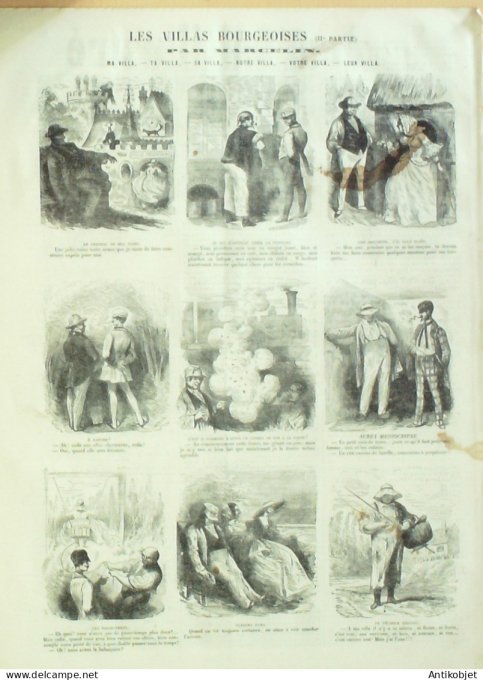 Le journal illustré 1866 n°294 Etats-Unis San Francisco Chypre vendanges dans l'île