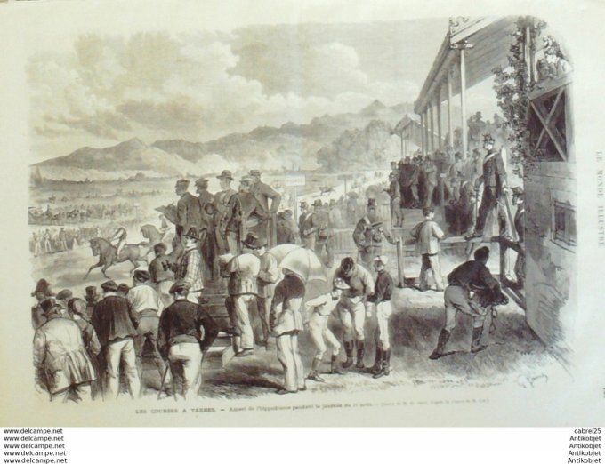 Le Monde illustré 1874 n°909 Sète (34) Calais (62) Orange (84) Dunkerque (59) Verdun (08) Italie Mil