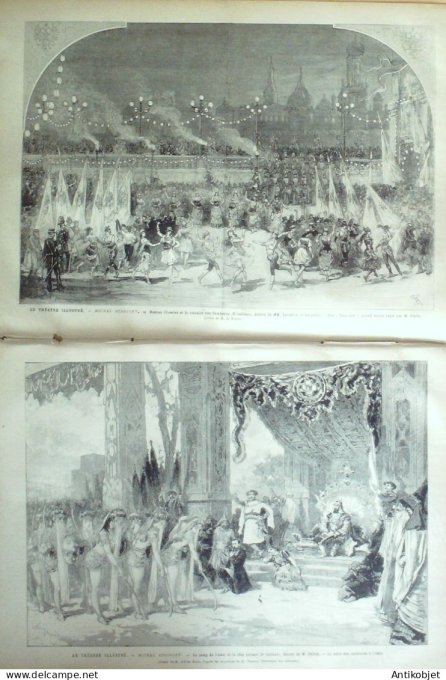 Le Monde illustré 1880 n°1235 Nîmes (30) Moscou Michel Strogoff Lisbonne