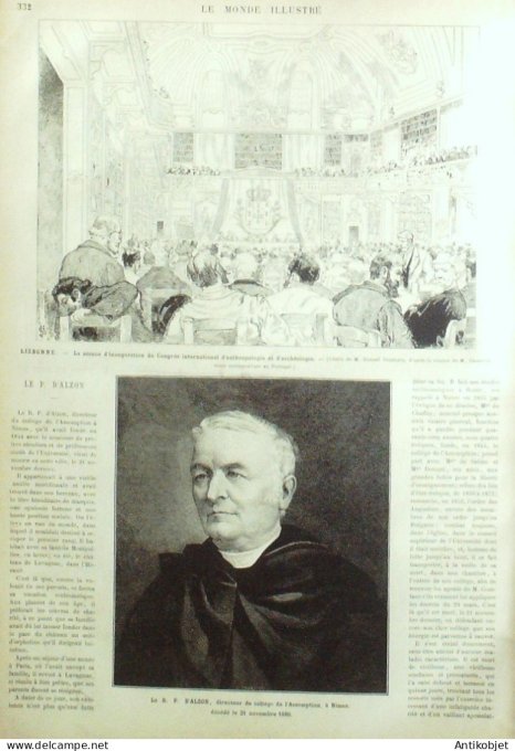 Le Monde illustré 1880 n°1235 Nîmes (30) Moscou Michel Strogoff Lisbonne