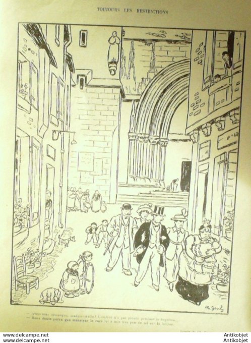 Le Rire 1919-01-11 #   2 Journal humoristique Ed.Originale Epihanie