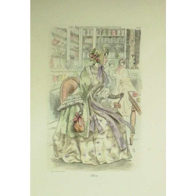 Mode Féminine époque 1850 (H.Boutet)