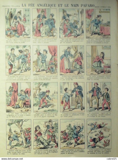La Fee Angelique & Le Nain Pafaro (Pellerin d'epinal)