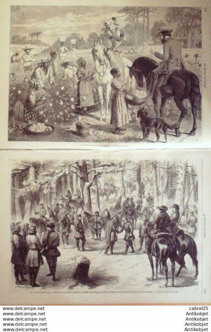 Le Monde illustré 1864 n°364 Pologne Wierzn Lopwinski Angleterre Hillsbourough Bradfield Alger