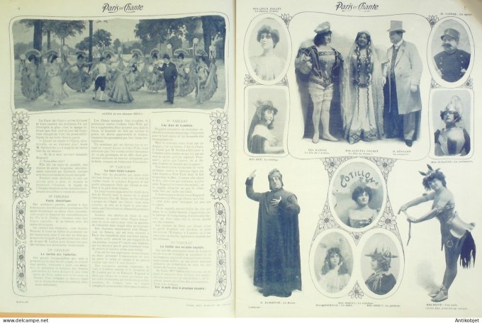Paris qui chante 1903 #45 Gallois Regnard Dambrine Paule Morly Polin Galipaux
