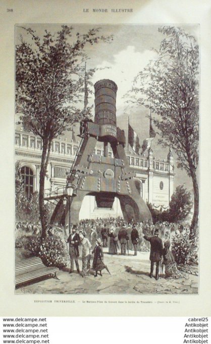 Le Monde illustré 1878 n°1107 Allemagne Berlin Angleterre Folkestone Collision Grosser Kurfurst Er K