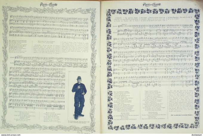 Paris qui chante 1903 #45 Gallois Regnard Dambrine Paule Morly Polin Galipaux