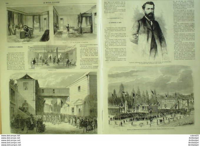 Le Monde illustré 1868 n°592 Plombieres (88) Italie Venise Saintes (17) Belgique Bruxelles