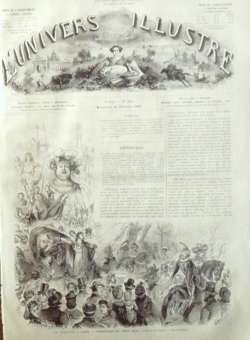 L'Univers illustré 1866 # 511 Groenland Godthaab Fiskerness Japon Yokohama Canada Quebec Dives 
