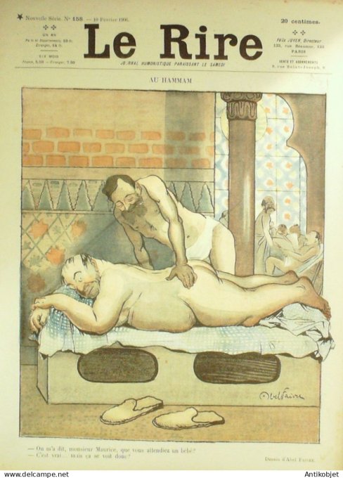 Le Rire 1906-02-10 # 158 Journal humoristique Ed.Originale Hammam