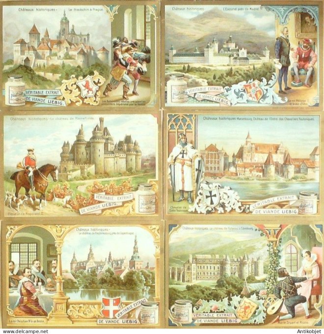 Chromo Liebig Sang  808 Chateaux historiques (1905)