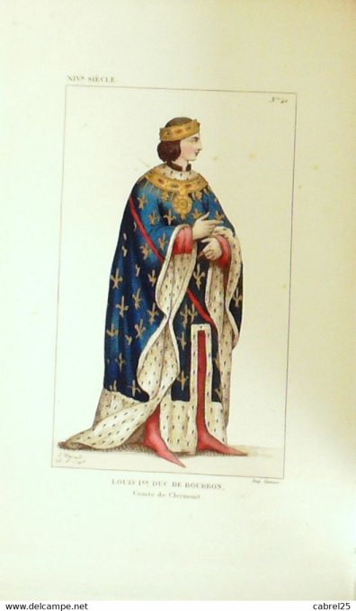 Louis 1er Duc de Bourbon Comte de Clermont 14ème 1852