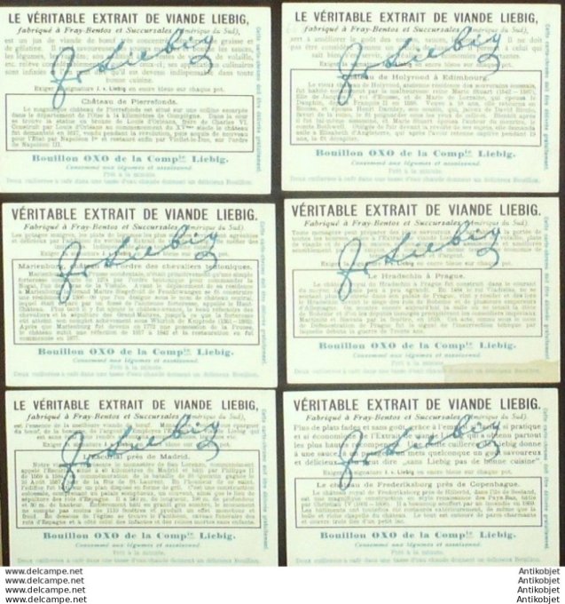 Chromo Liebig Sang  808 Chateaux historiques (1905)