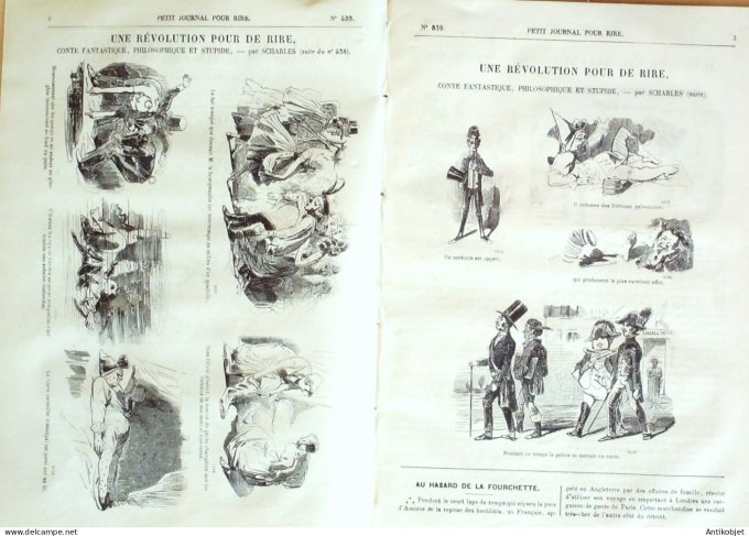 Petit journal pour Rire 1864 # 539 Voyage dans les rues de Londres Bertall