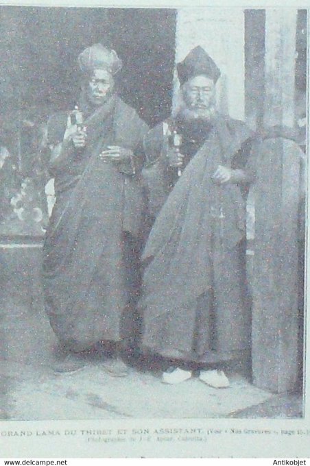 Soleil du Dimanche 1897 n°45 Thibet grand Lama Russie les topazes
