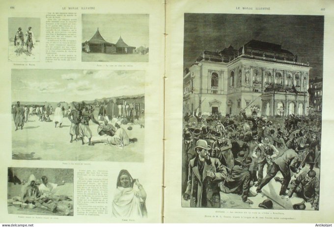 Le Monde illustré 1894 n°1931 Hongrie Budapest Mali Nioro Kaarta filan les Macina