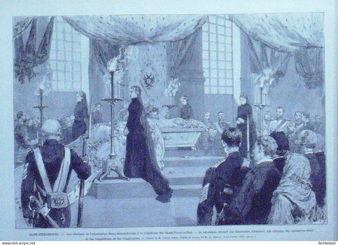Le Monde illustré 1880 n°1213 Lisbonne Belem asco de Gama Camoens Russie St-Pétersbourg Alexandrowna
