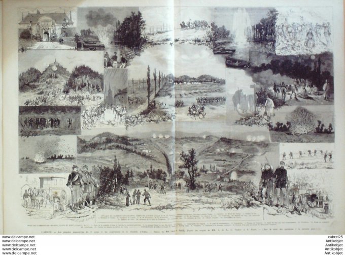 Le Monde illustré 1874 n°912 Blois (41) Arras (62) Espagne Guetaria Le Nautilus Autriche Explorateur