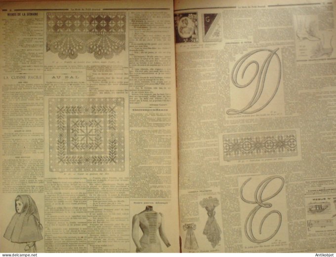 La Mode du Petit journal 1898 n°48 Costume Garçonnet & Robes fillettes