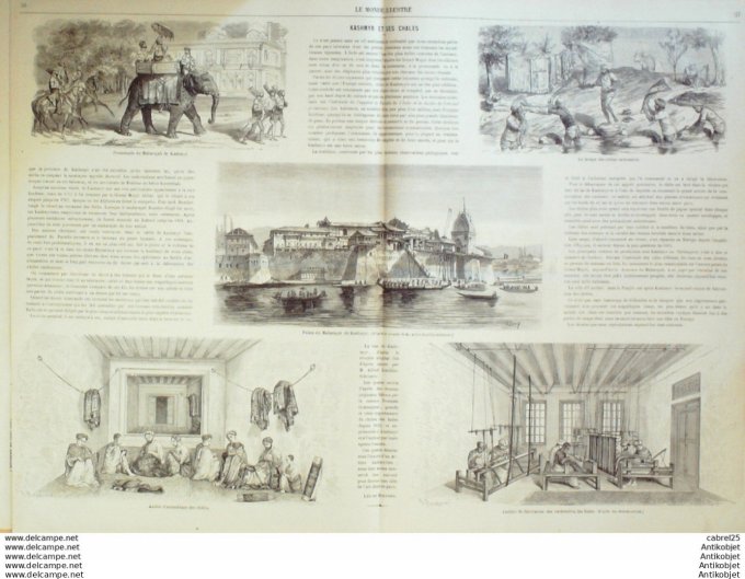 Le Monde illustré 1867 n°511 Autriche Tyrol Park Inde Kashmyr Algérie Blidah El Afroun Aix (13) Quin