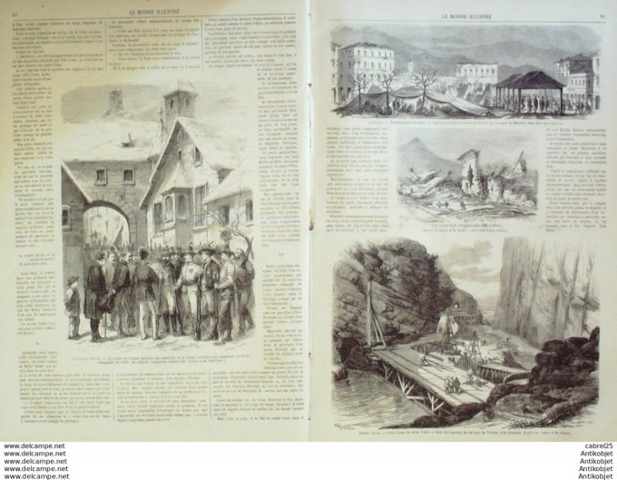 Le Monde illustré 1867 n°511 Autriche Tyrol Park Inde Kashmyr Algérie Blidah El Afroun Aix (13) Quin