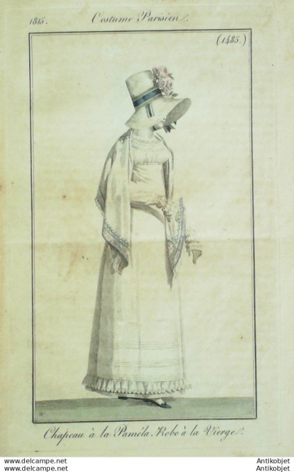 Costume Parisien 1815 # 1485 Robe à la vierge