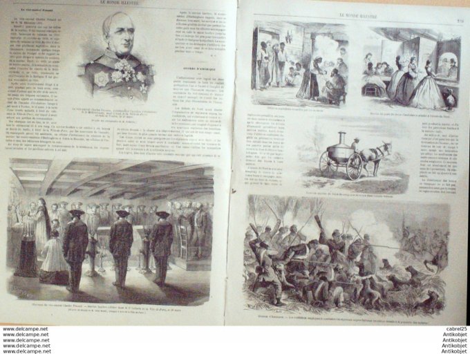 Le Monde illustré 1864 n°365 Haiti Dieu Vaudoux Mexique Guanajato Charles Penaud