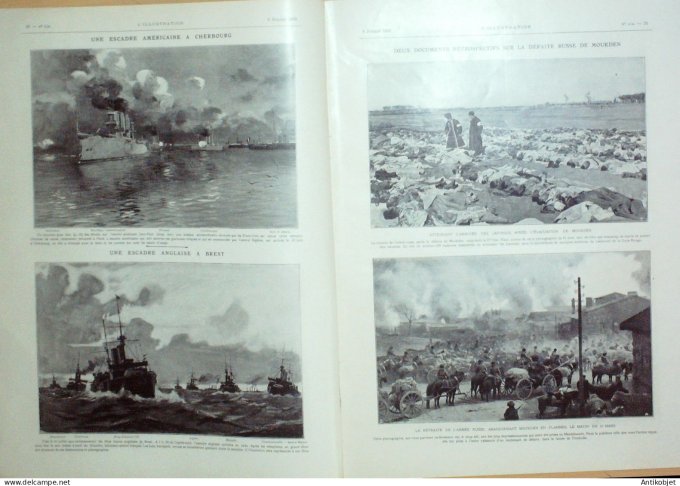 L'illustration 1905 n°3254 Elisée Reclus Brest (29) Ukraine Odessa Cuirassé Kniaz-Potemkine Norvège 