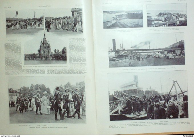 L'illustration 1905 n°3254 Elisée Reclus Brest (29) Ukraine Odessa Cuirassé Kniaz-Potemkine Norvège 