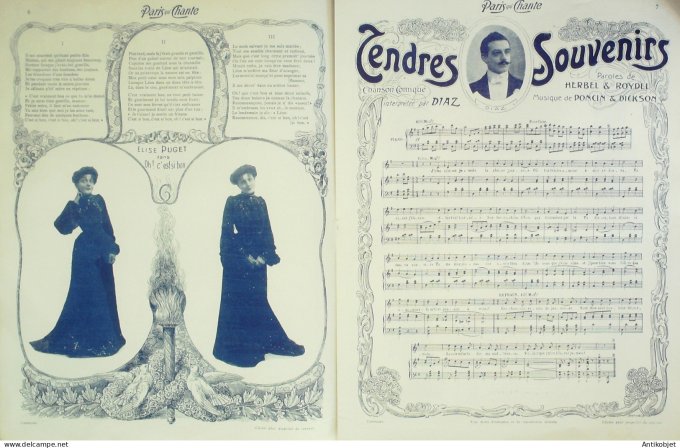 Paris qui chante 1903 #46 Duluc Levesque Puget Diaz Musette Polin Louise Bignon