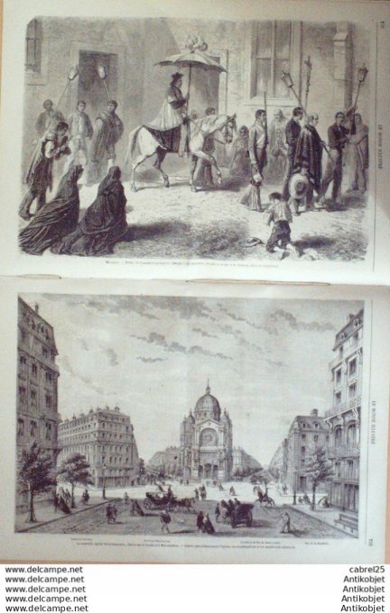 Le Monde illustré 1864 n°365 Haiti Dieu Vaudoux Mexique Guanajato Charles Penaud