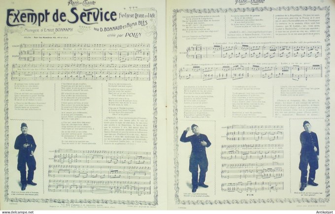 Paris qui chante 1903 #46 Duluc Levesque Puget Diaz Musette Polin Louise Bignon