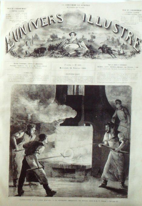 L'Univers illustré 1866 # 513 Douai (62) Ecosse Tay Pêche au saumon Parc expo