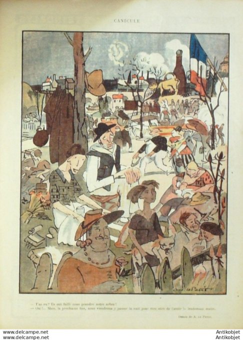 Le Rire 1921-08- 6 # 131 Journal humoristique Ed.Originale Washington